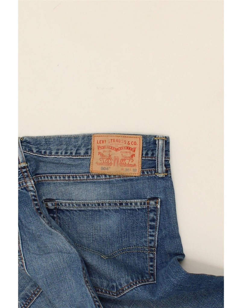 LEVI'S Mens 504 Straight Jeans W36 L32 Blue Vintage Levi's and Second-Hand Levi's from Messina Hembry 