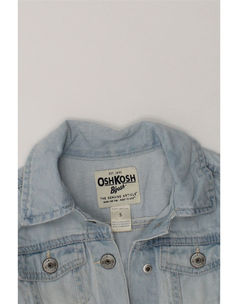 OSH KOSH Girls Denim Jacket 4-5 Years Blue Cotton | Vintage Osh Kosh | Thrift | Second-Hand Osh Kosh | Used Clothing | Messina Hembry 