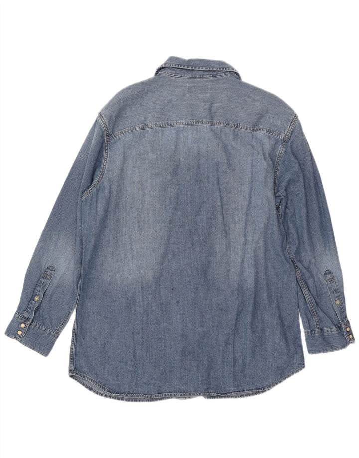 JACK & JONES Mens Denim Shirt XL Blue Cotton