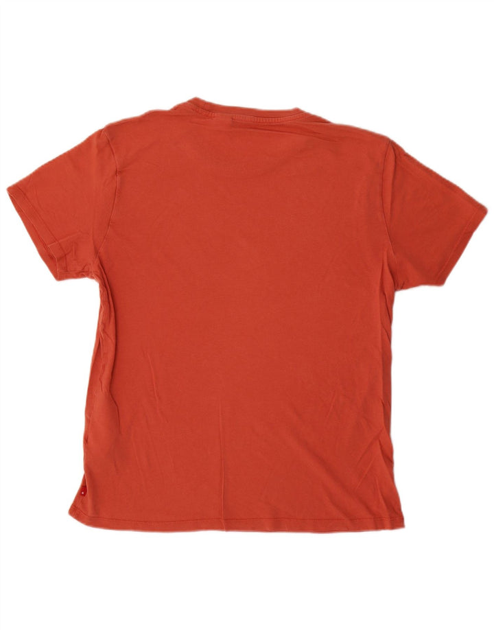 Levi's Mens Graphic T-Shirt Top Medium Orange Cotton
