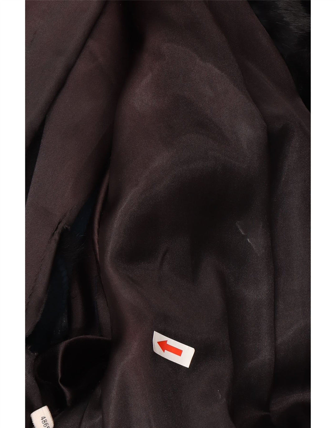 Vintage Womens Fur Jacket EU 48 2XL Black Real Fur