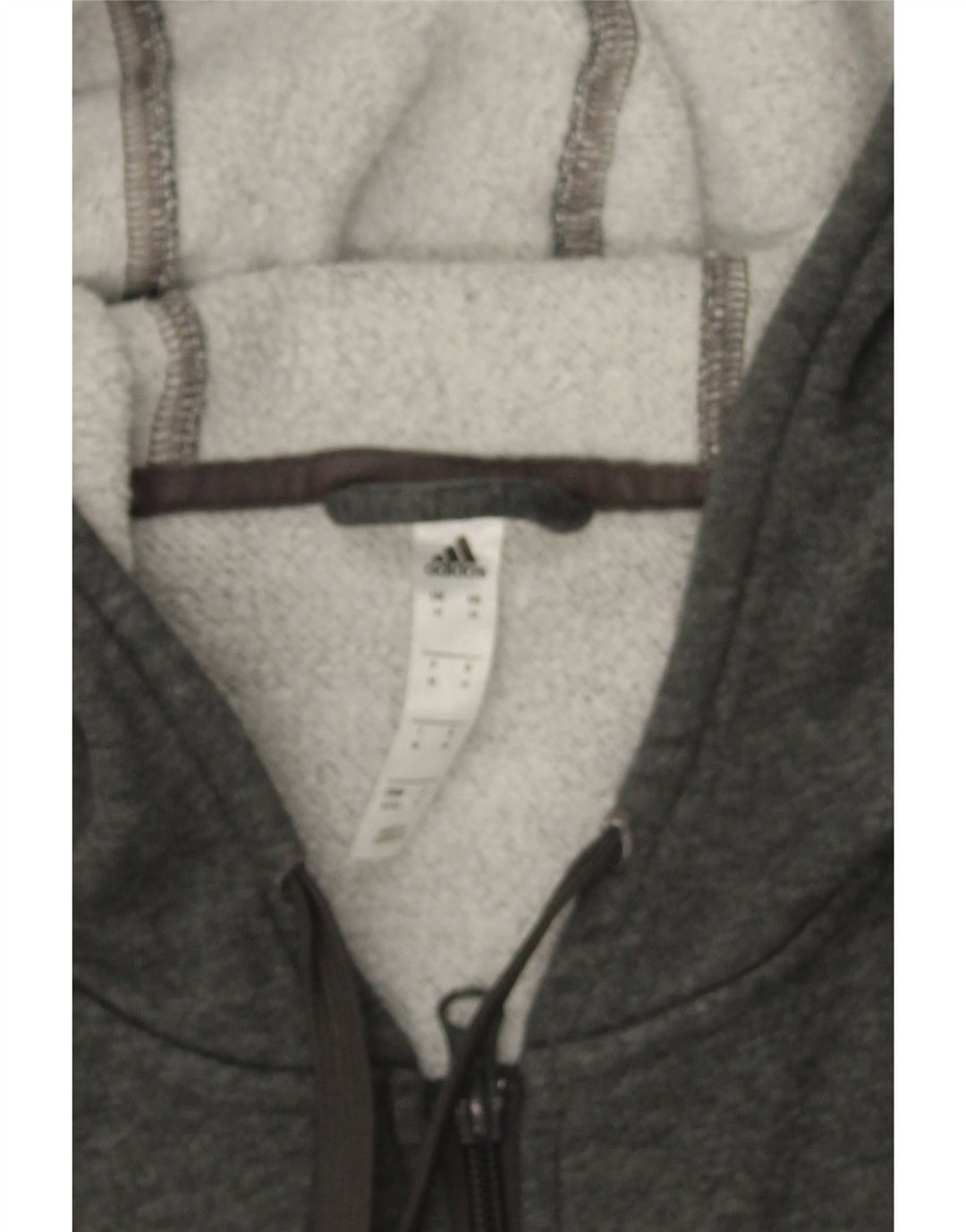 ADIDAS Mens Zip Hoodie Sweater Medium Grey Cotton Vintage Adidas and Second-Hand Adidas from Messina Hembry 