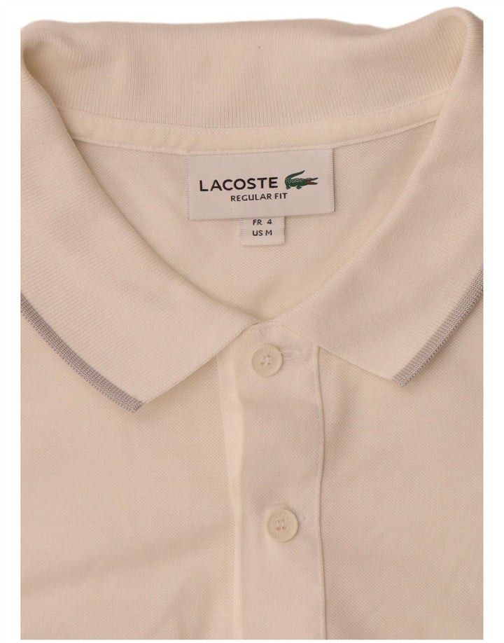 Lacoste Mens Regular Fit Polo Shirt Size 4 Medium White