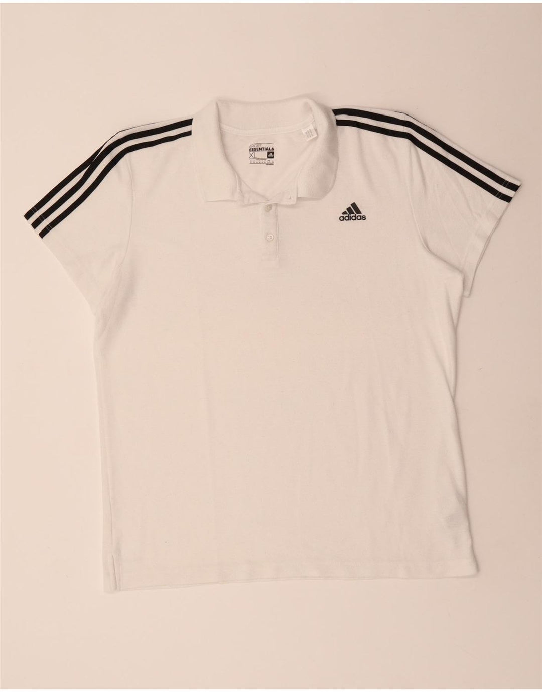 Adidas Mens Climalite Polo Shirt XL White Polyester