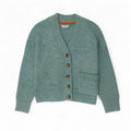 White Stuff Womens Crop Oversized Cardigan Sweater UK 10 Small Blue
