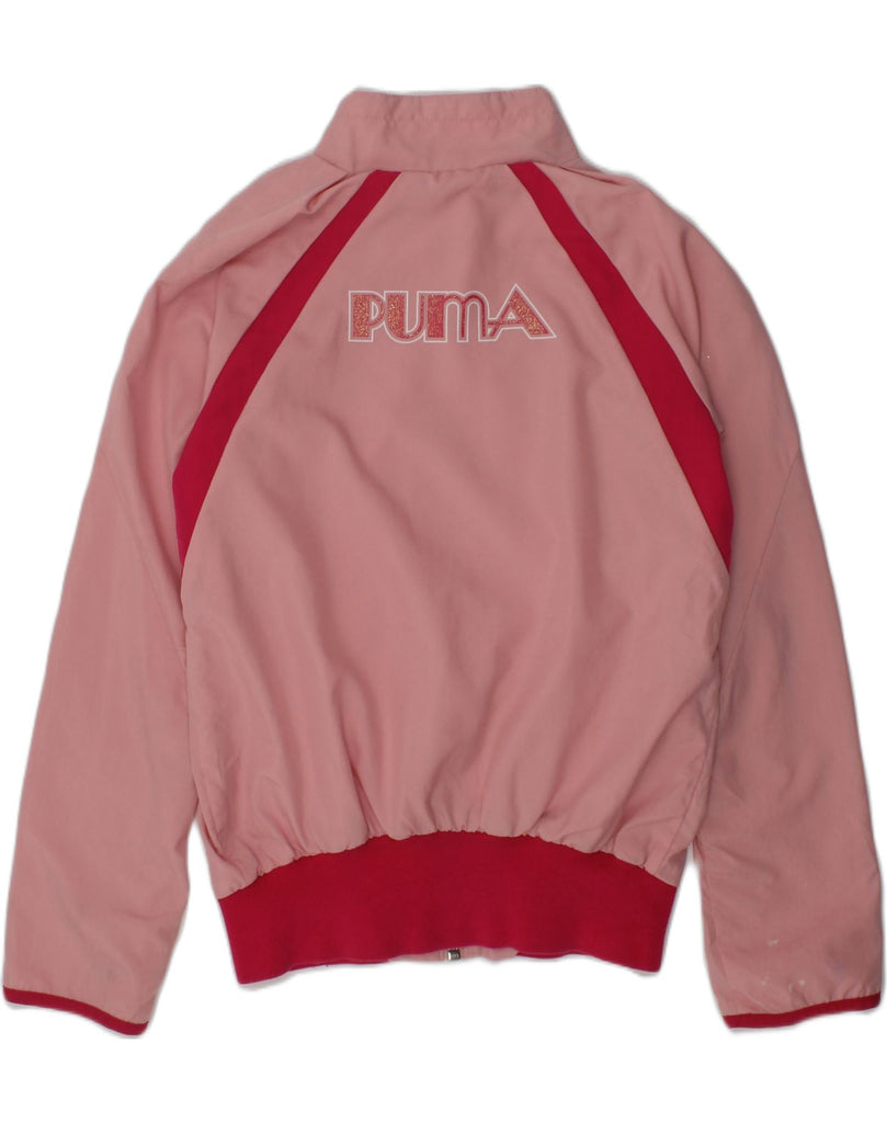 PUMA Girls Bomber Jacket 7-8 Years Pink | Vintage Puma | Thrift | Second-Hand Puma | Used Clothing | Messina Hembry 