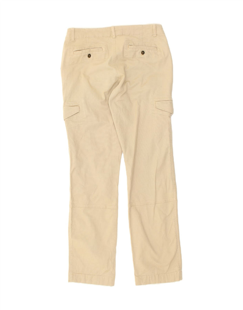 EDDIE BAUER Womens Slim Cargo Trousers UK 6 XS W25 L32 Beige Cotton | Vintage Eddie Bauer | Thrift | Second-Hand Eddie Bauer | Used Clothing | Messina Hembry 