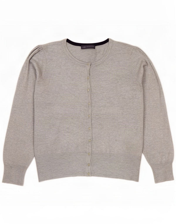 Marks & Spencer Womens Cardigan Sweater UK 16 Large Grey Viscose