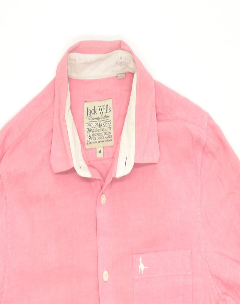 JACK WILLS Mens Shirt Medium Pink Cotton | Vintage | Thrift | Second-Hand | Used Clothing | Messina Hembry 