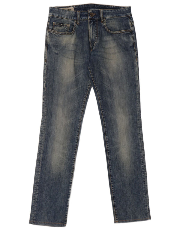 Gas Womens Slim Jeans W30 L31 Blue Cotton
