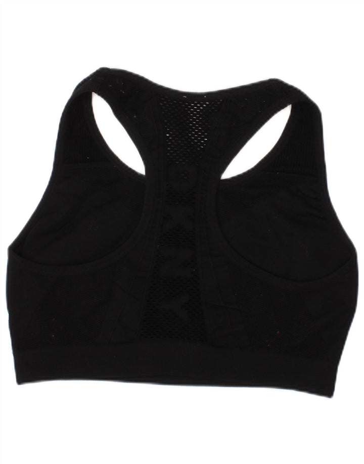 Dkny Womens Graphic Sport Bra Top Small Black Sports