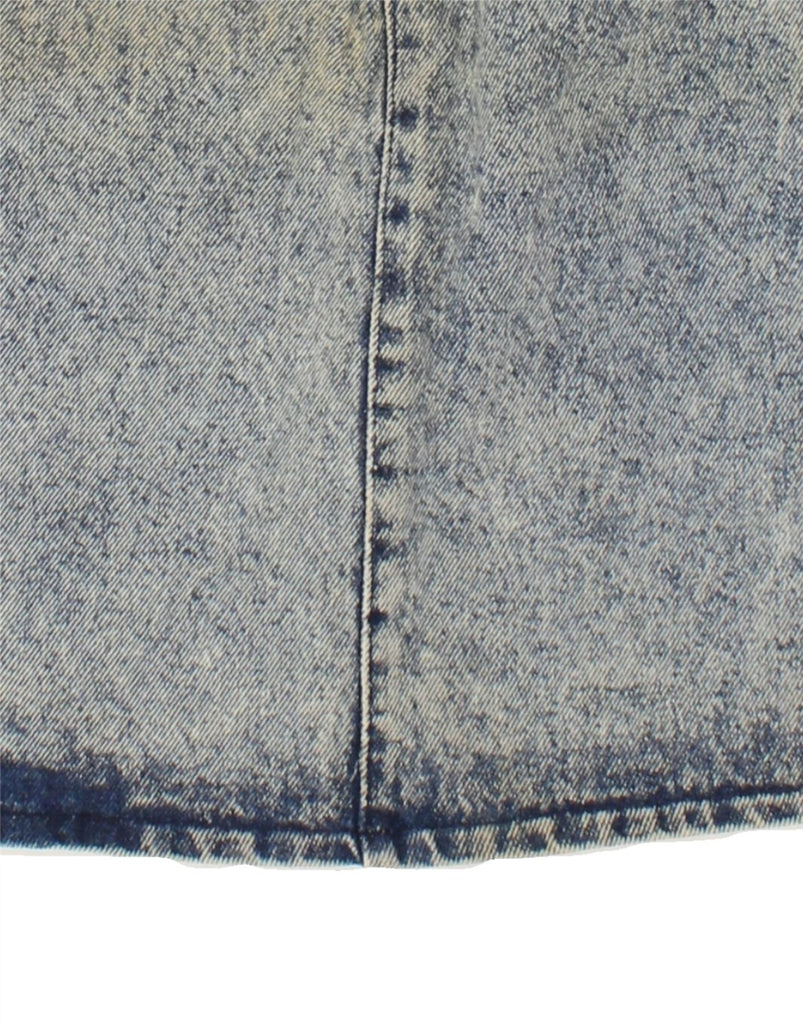 VINTAGE Womens Denim Skirt W28 Medium Blue Flecked | Vintage Vintage | Thrift | Second-Hand Vintage | Used Clothing | Messina Hembry 