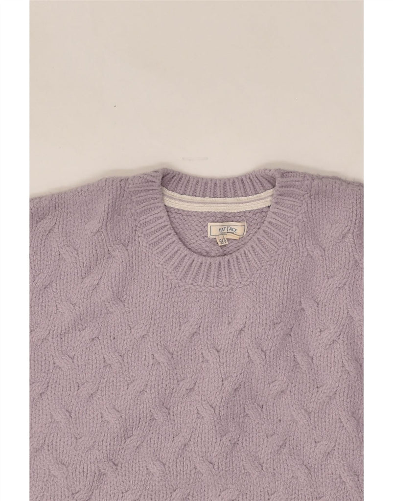 FAT FACE Womens Crew Neck Jumper Sweater UK 10 Small  Purple Acrylic | Vintage Fat Face | Thrift | Second-Hand Fat Face | Used Clothing | Messina Hembry 