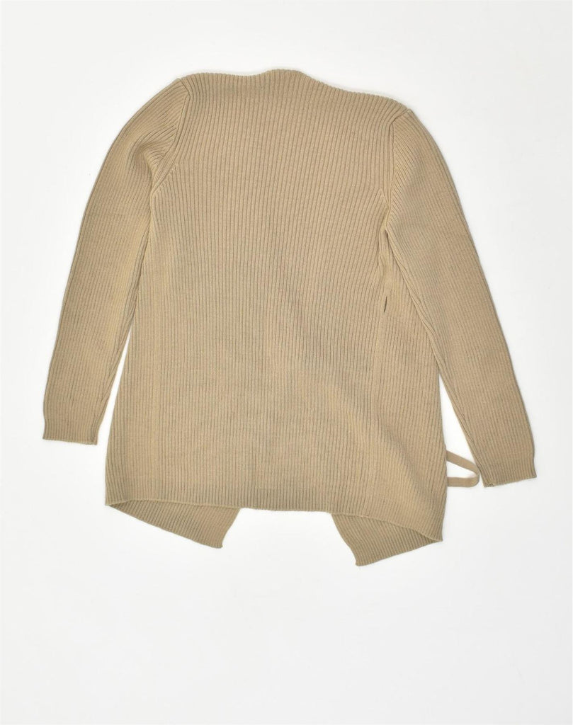 BENETTON Womens Cardigan Sweater UK 8 Small Beige Wool | Vintage Benetton | Thrift | Second-Hand Benetton | Used Clothing | Messina Hembry 