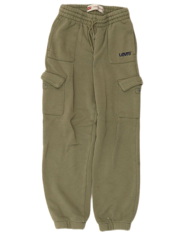 Levi's Boys Cargo Tracksuit Trousers Joggers 7-8 Years Khaki Cotton