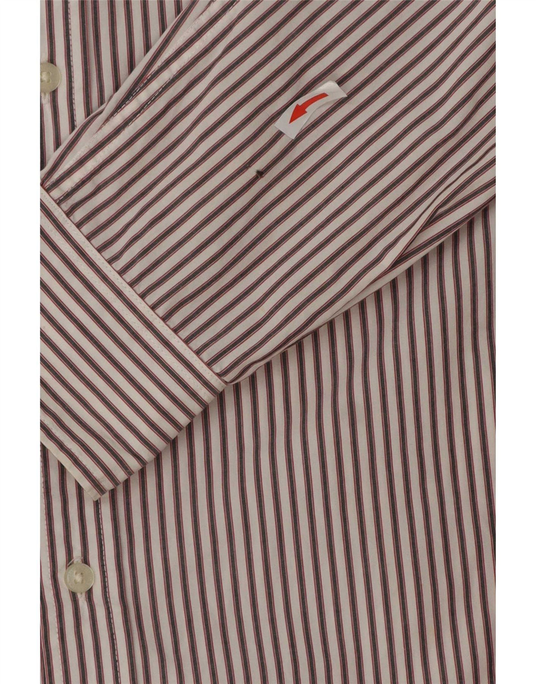 Timberland Mens Regular Fit Shirt Large White Striped Cotton
