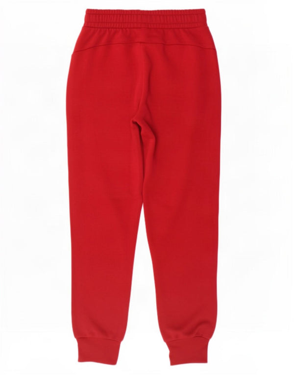 Puma Mens Tracksuit Trousers Joggers Small Burgundy Cotton