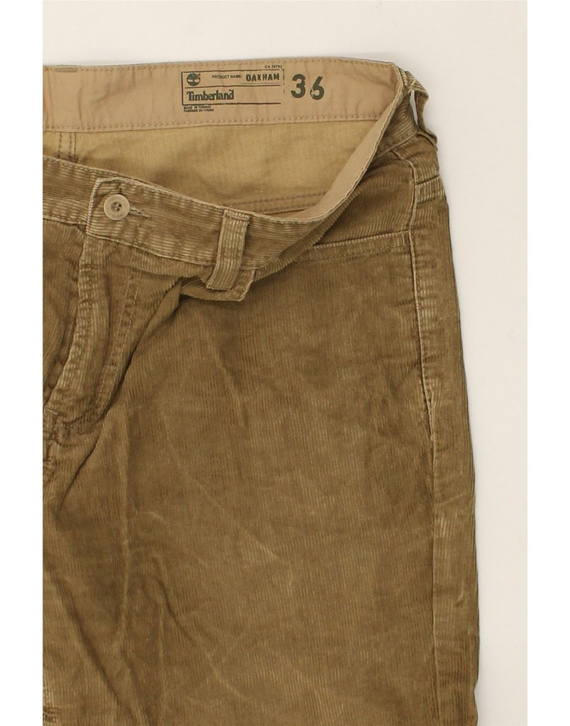 TIMBERLAND Mens Slim Corduroy Trousers W36 L31 Khaki Cotton | Vintage Timberland | Thrift | Second-Hand Timberland | Used Clothing | Messina Hembry 
