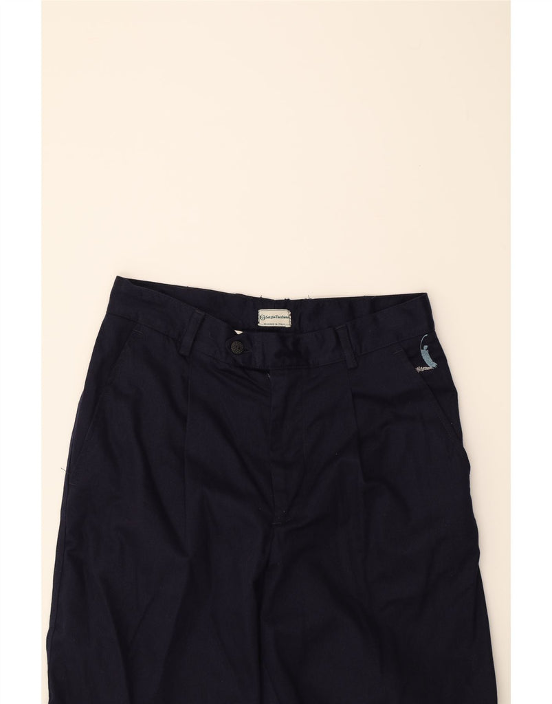 SERGIO TACCHINI Mens Chino Shorts IT 50 Large W30 Navy Blue Cotton Vintage Sergio Tacchini and Second-Hand Sergio Tacchini from Messina Hembry 