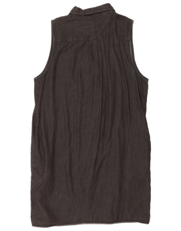 Cheap Monday Womens Sleeveless Denim Dress UK 16 Large Black Cotton
