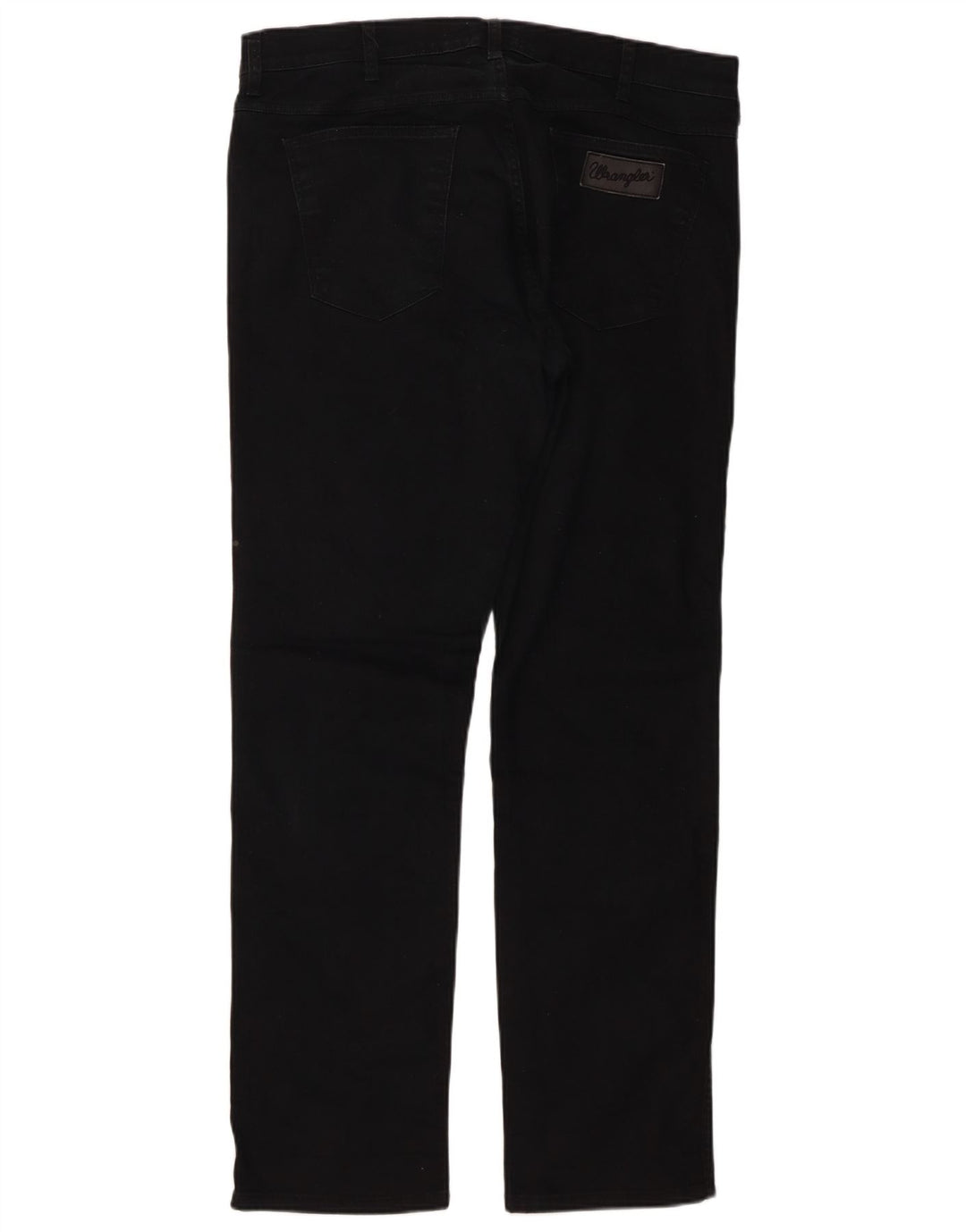 Wrangler Mens Greensboro Straight Jeans W34 L32 Black Cotton
