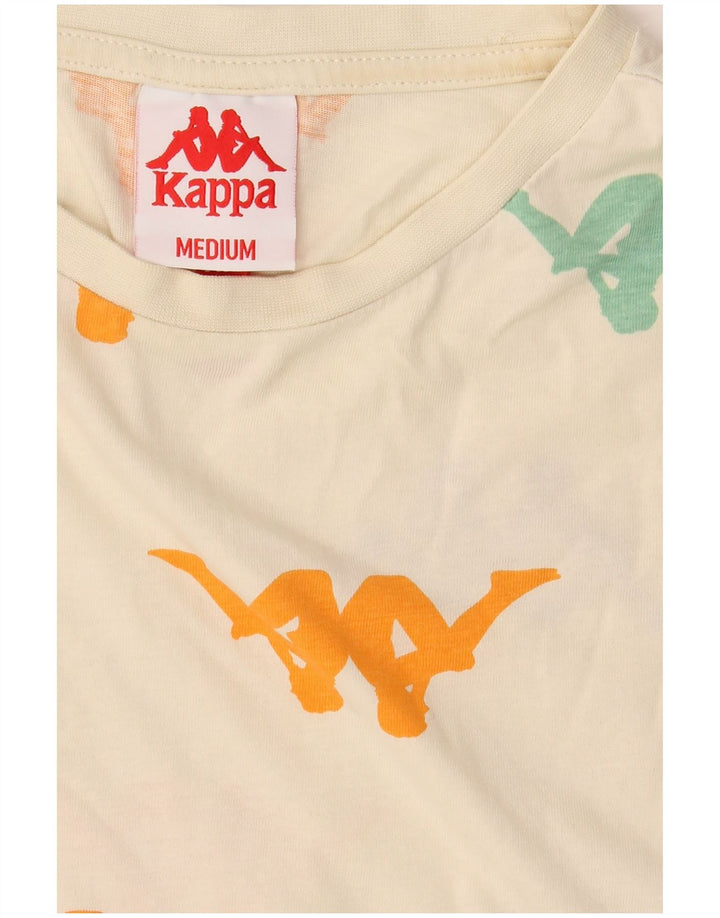 Kappa Mens Graphic T-Shirt Top Medium White