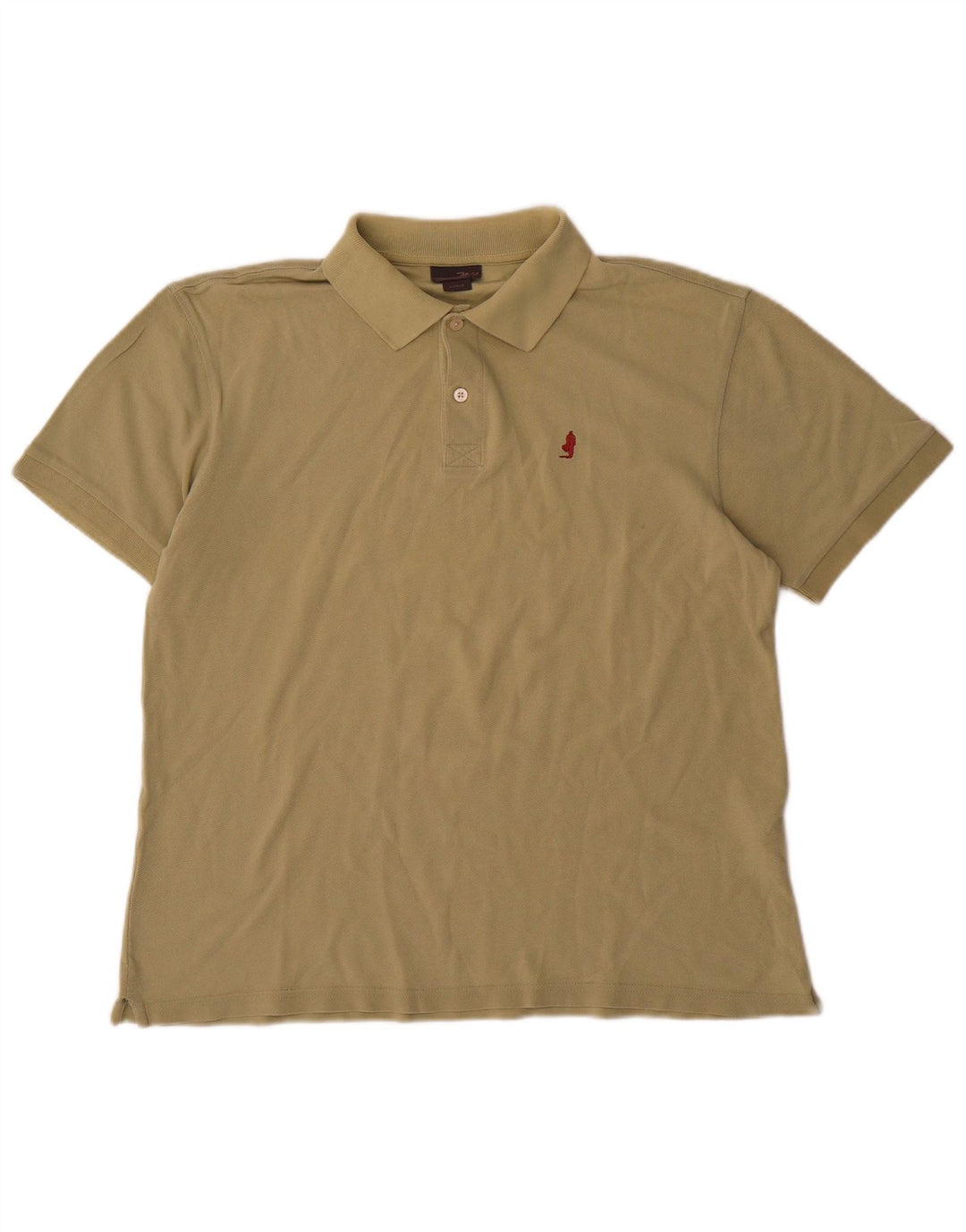 Marlboro Classics Mens Polo Shirt Large Khaki Cotton
