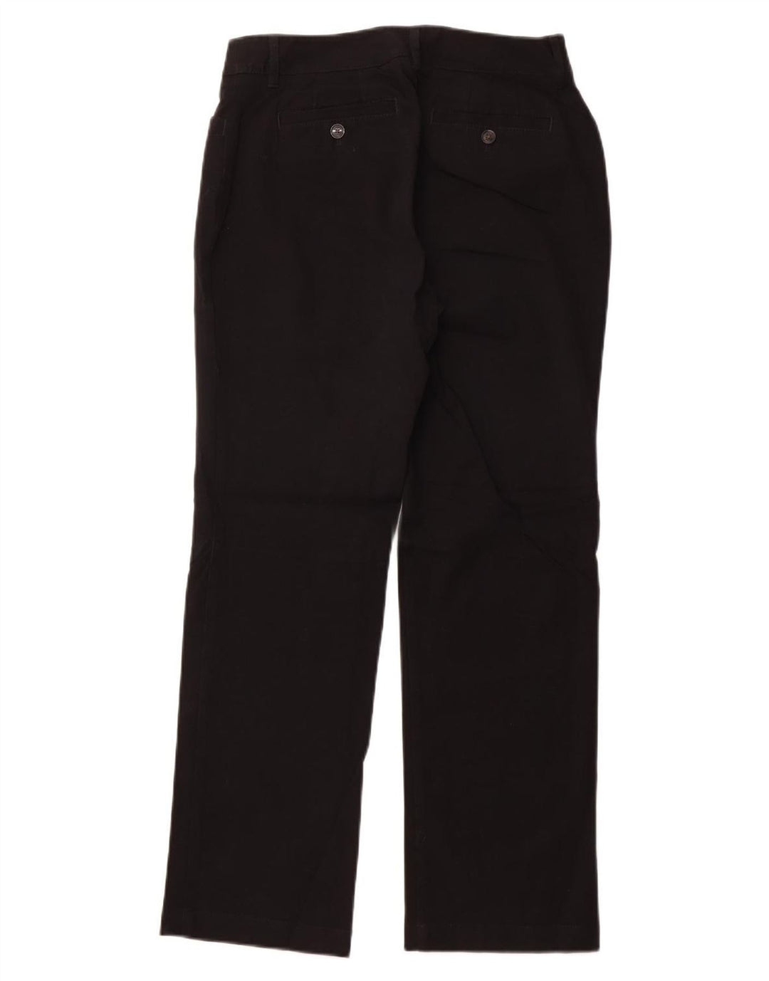EDDIE BAUER Womens Curvy Fit Casual Trousers US 6 Medium W28 L29  Black
