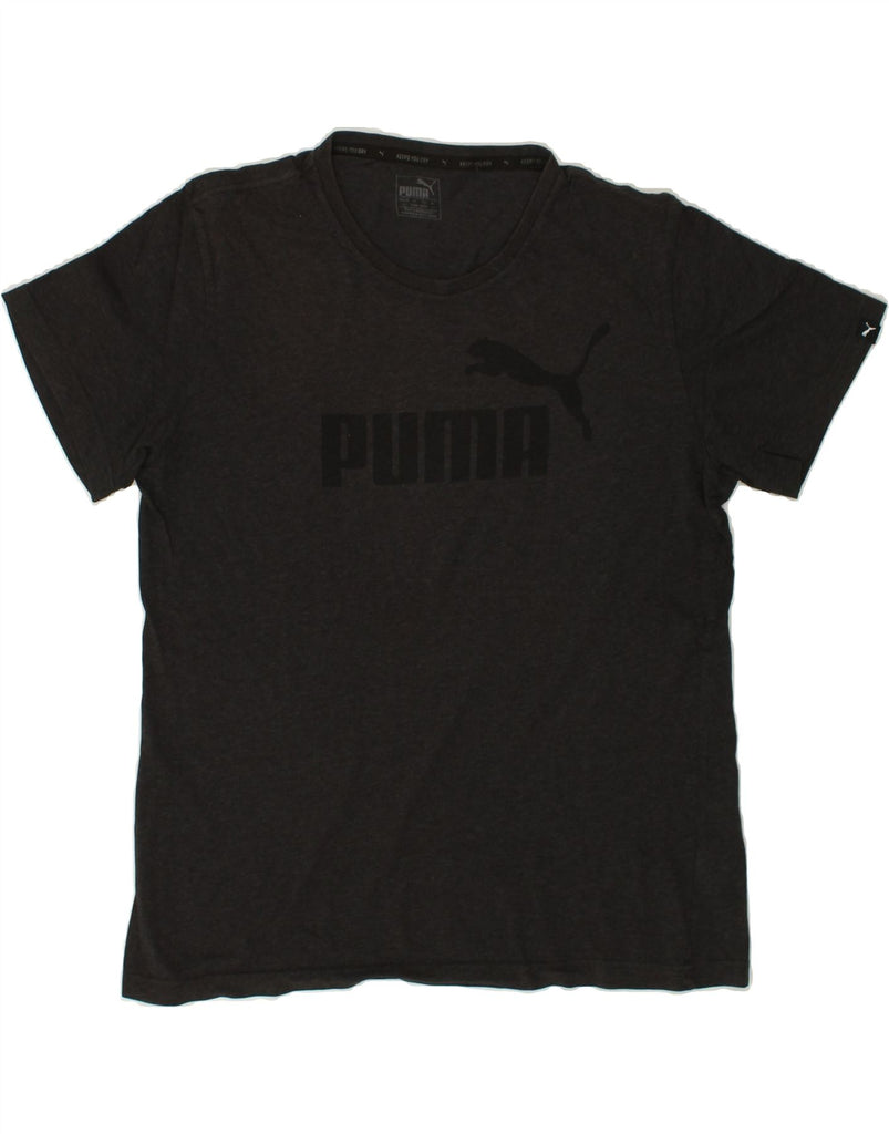 PUMA Mens Graphic T-Shirt Top Large Grey Cotton | Vintage Puma | Thrift | Second-Hand Puma | Used Clothing | Messina Hembry 