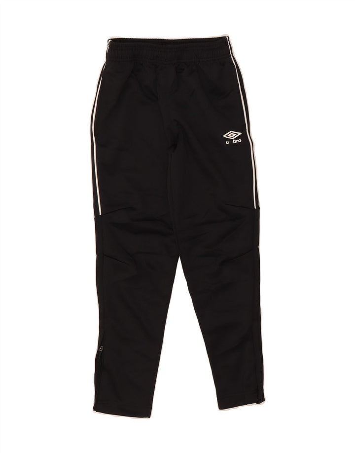 UMBRO Boys Tracksuit Trousers 10-11 Years  Black Polyester Vintage Umbro and Second-Hand Umbro from Messina Hembry 