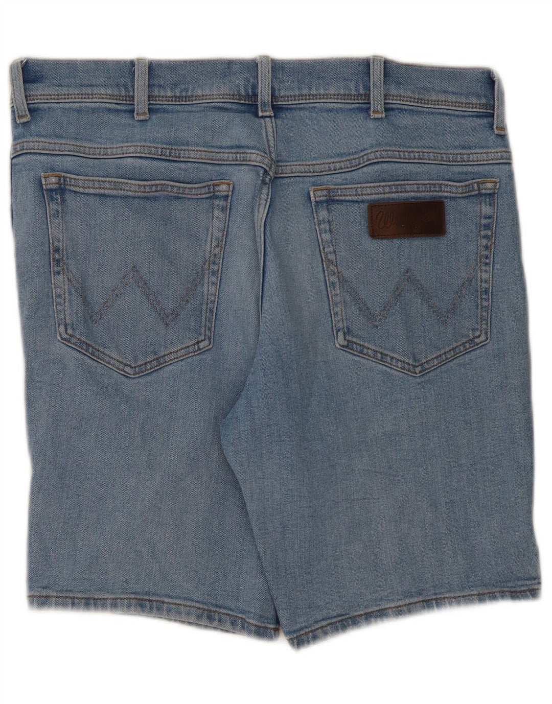Wrangler Womens Texas Denim Shorts W34 Large Blue Cotton