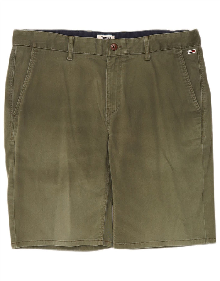 Tommy Hilfiger Mens Chino Shorts W36 Large Khaki Cotton
