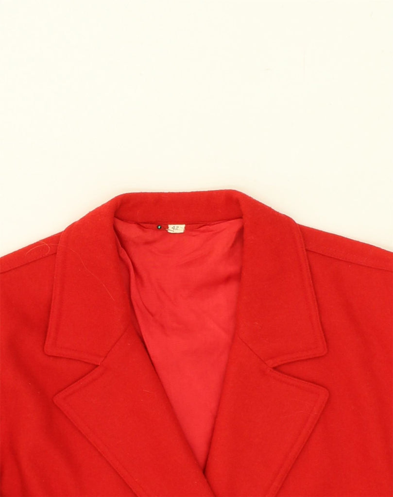 VINTAGE Womens Double Breasted Blazer Jacket EU 42 Large Red Wool | Vintage Vintage | Thrift | Second-Hand Vintage | Used Clothing | Messina Hembry 