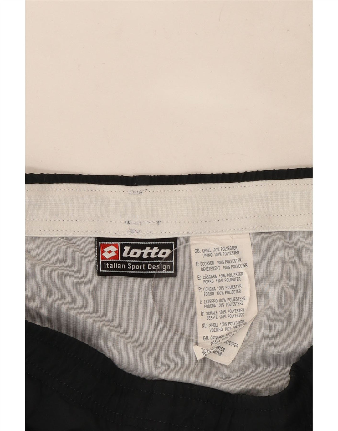 Lotto Mens Sport Shorts Large Navy Blue Colourblock Polyester