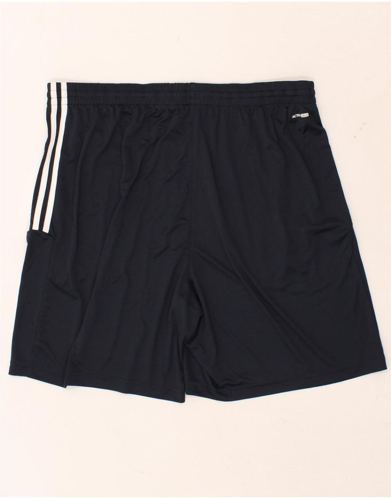 ADIDAS Mens Sport Shorts XL Navy Blue Polyester Vintage Adidas and Second-Hand Adidas from Messina Hembry 