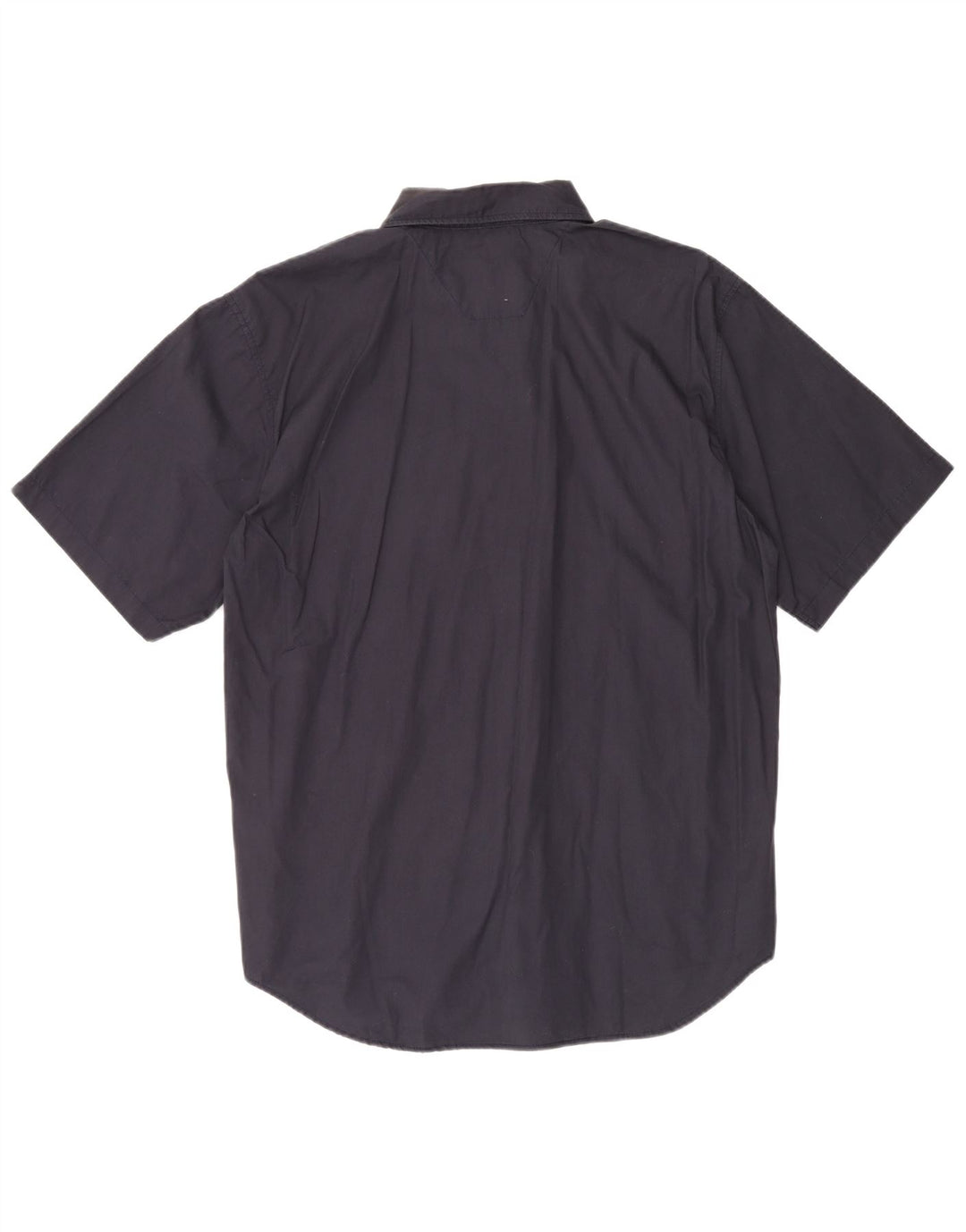 Wrangler Mens Short Sleeve Shirt 2XL Navy Blue Cotton