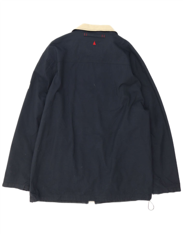 Musto Mens Rain Jacket UK 40 Large Navy Blue Nylon