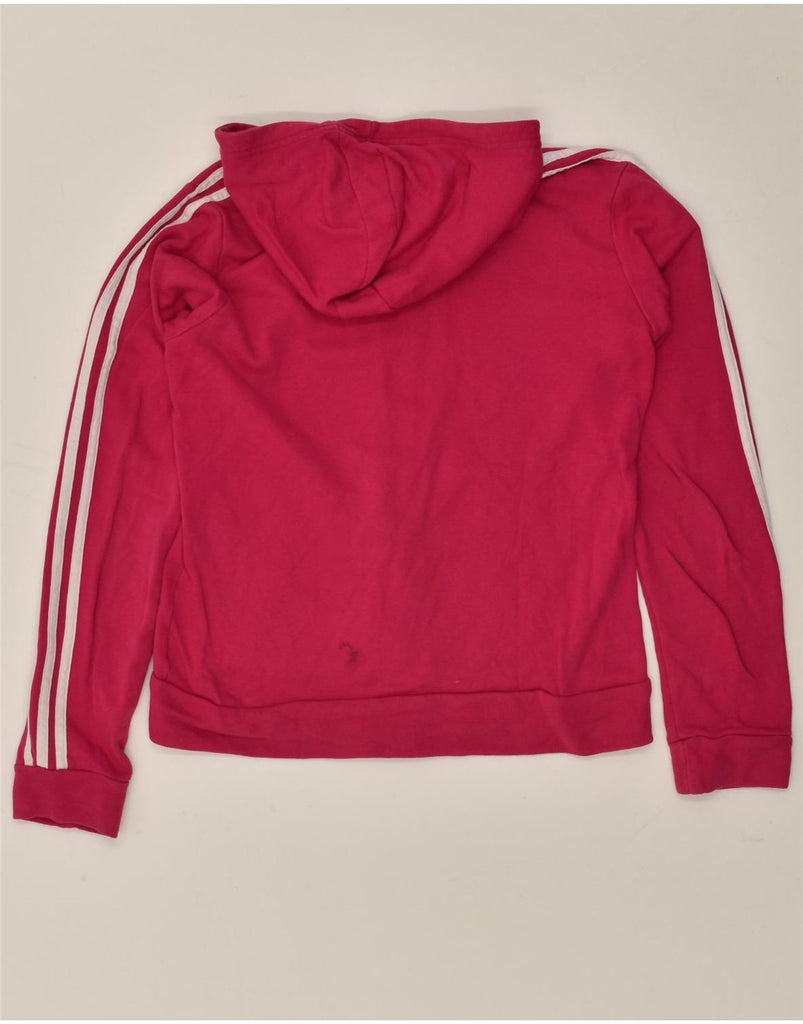 ADIDAS Girls Zip Hoodie Sweater 15-16 Years Pink | Vintage Adidas | Thrift | Second-Hand Adidas | Used Clothing | Messina Hembry 