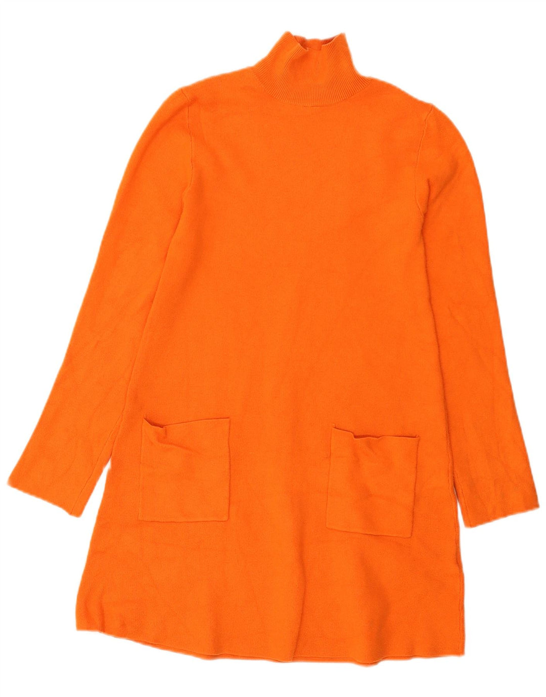 Zara Womens Jumper Dress UK 8 Small Orange