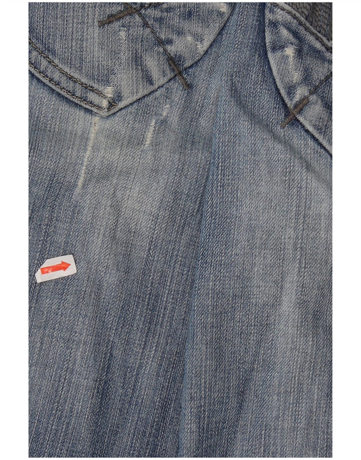 Gas Womens Straight Jeans W30 L31 Blue Cotton