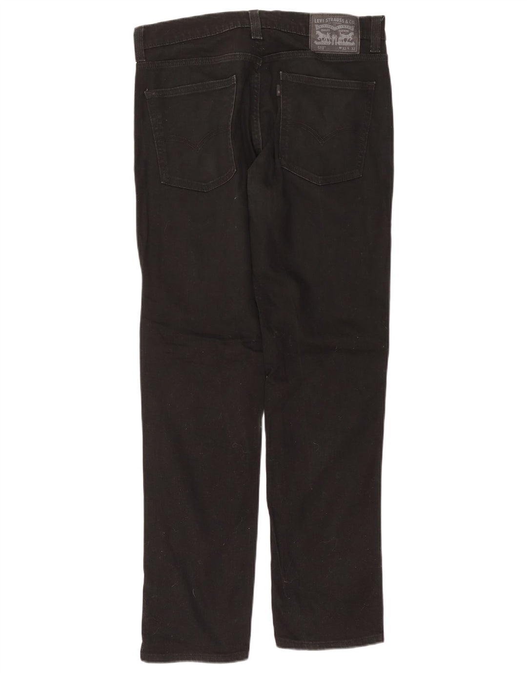 Levi's Mens 511 Slim Jeans W32 L32 Black Cotton