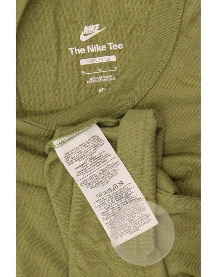 Nike Mens Loose Fit T-Shirt Top Medium Khaki Cotton