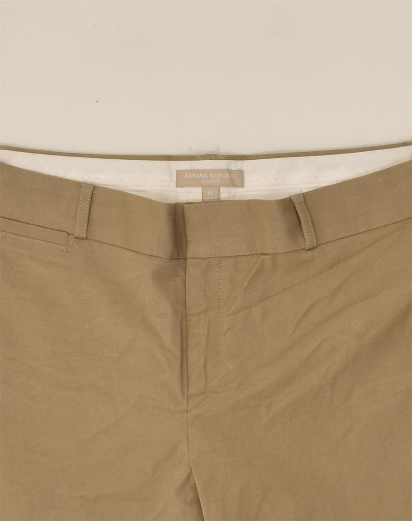 BANANA REPUBLIC Womens Slim Casual Trousers US 14 XL W36 L28  Beige | Vintage Banana Republic | Thrift | Second-Hand Banana Republic | Used Clothing | Messina Hembry 