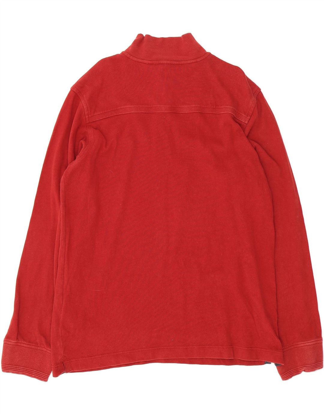 TIMBERLAND Mens Regular Fit Zip Neck Sweatshirt Jumper 2XL Red Cotton Vintage Timberland and Second-Hand Timberland from Messina Hembry 