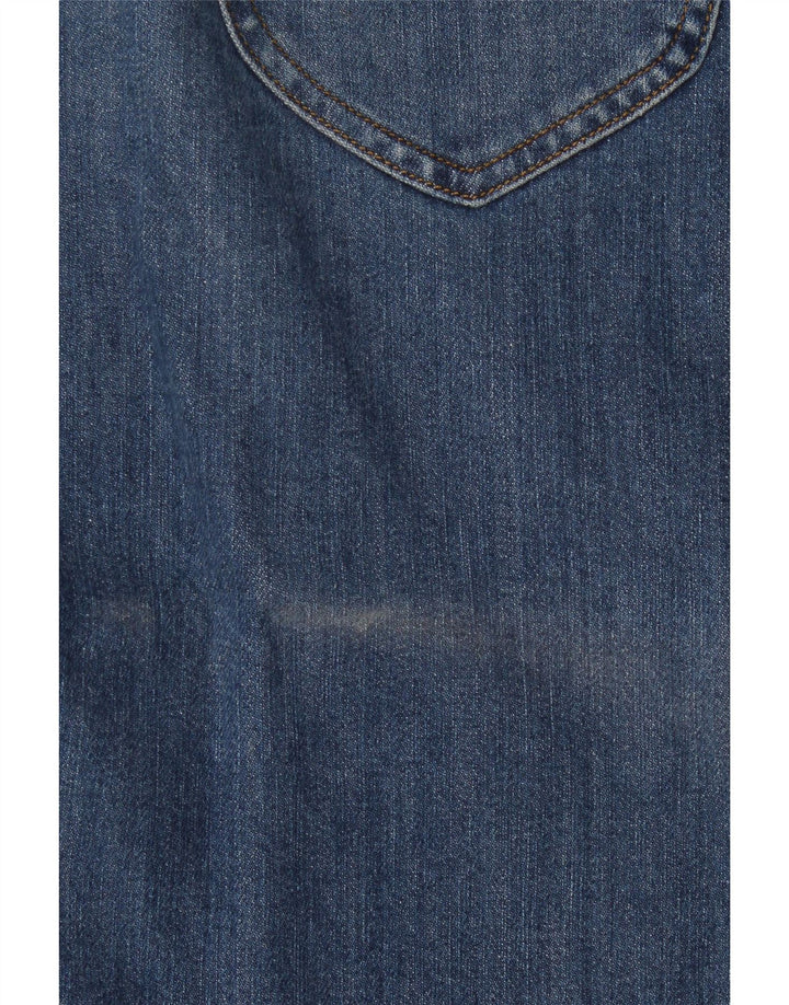 Lee Womens Daren Zip Fly Straight Jeans W32 L30 Blue Cotton
