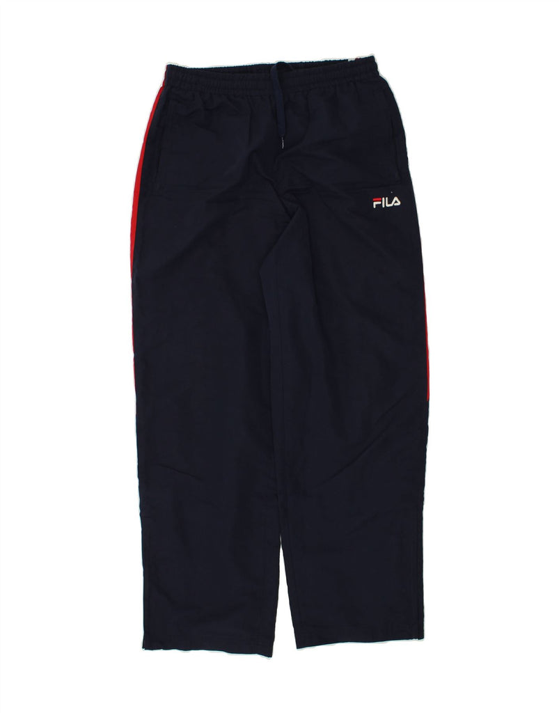 FILA Mens Tracksuit Trousers Medium Navy Blue Polyester | Vintage Fila | Thrift | Second-Hand Fila | Used Clothing | Messina Hembry 