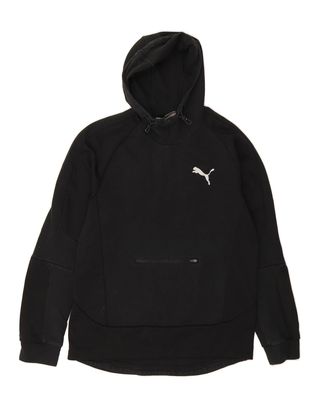 PUMA Mens Hoodie Jumper Medium Black Vintage Puma and Second-Hand Puma from Messina Hembry 