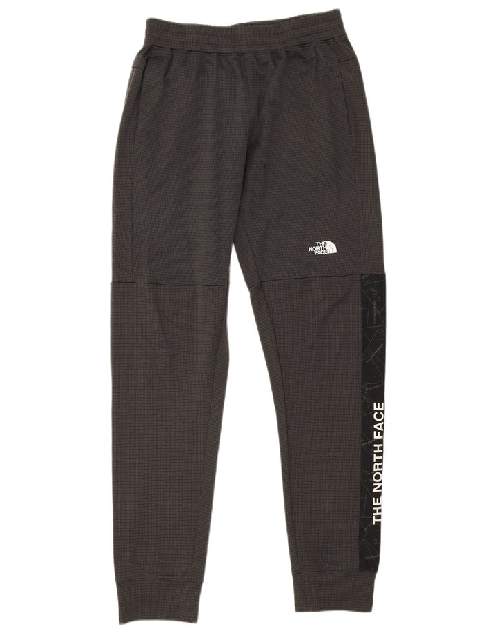 The North Face Mens Graphic Tracksuit Trousers Joggers Small Grey Check