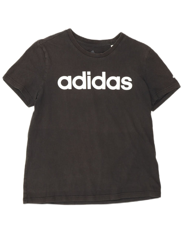 Adidas Womens Graphic T-Shirt Top UK 16/18 Large Black
