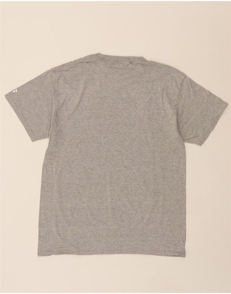 RUSSELL ATHLETIC Mens Graphic T-Shirt Top UK 38/40 Medium Grey Vintage Russell Athletic and Second-Hand Russell Athletic from Messina Hembry 